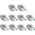 Egg Sinkers Fishing Weights, Oval Slip Sinkers Bullet Lead Fishing Weights for Freshwater Saltwater Tackle Set 1/8oz to 1oz - color: 1oz-30g-10pcs