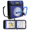 Booms Fishing Leader Holder Wallet: Fly Fishing Tippet Line Storage with 12 Clear Pocket and Tippet Holder - size: S