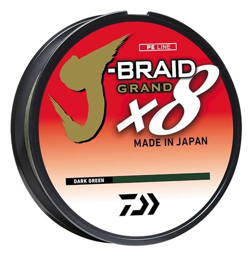 Daiwa J-Braid Grand 8 X 300 YDS Filler Spool - color: DARK GREEN, style: 300 Yards 30 Lb
