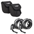 2 Sets Baitcasting Reel Bags with Fishing Rod Sleeves Universal Fishing Pole Sleeves and Reel Pouch Combo Portable for Fly Fishing/Sea Fishing/Throwing Fishing/Rotating Fishing Rods
