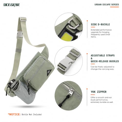 Waist Pack with Water Bottle Holder for Men Women Waist Bag Running Waist Pack Waterproof for Outdoor Travel Cycling Climbing Walking Fit All Phones (Bottle Not Included) (Mint Green) - color: Mint Green