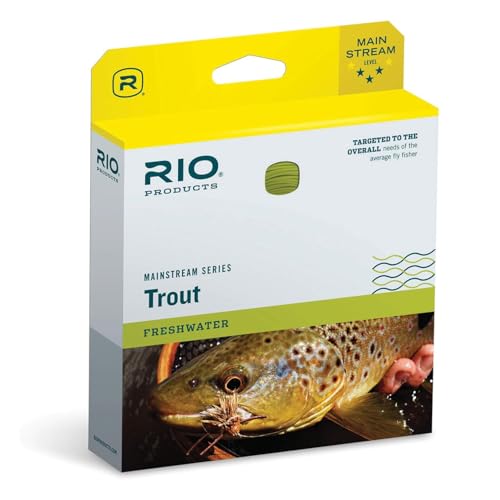 RIO Products Mainstream Trout DT Fly Line - Developed for the Average Fly Fishermen - Easy Casting and Smooth Design - Floating Freshwater Line - size: 3 Weight