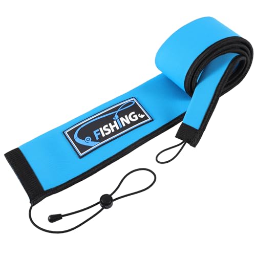 Lightproof Neoprene Fishing Rod Sleeve - Fishing Rod Cover for Storage & Transportation - Puncture Resistant Rod Sock for Casting, Trolling, Spinning Rods - color: Blue, size: 65"