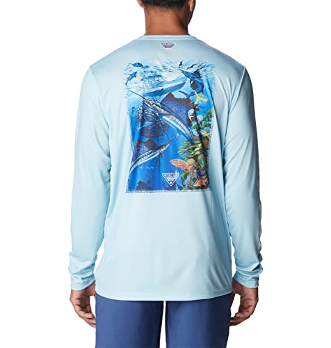 Columbia Terminal Tackle PFG™ Carey Chen Long Sleeve - color: Spring Blue/White Reef Cup, size: XX-Large