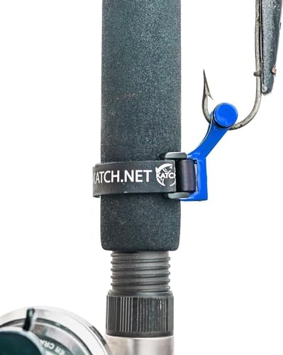 KATCH Hook Keeper for Fishing Rod: Regular & Mini Sizes - Secure Lure & Accessory Holder (Blue, Regular) - color: Blue