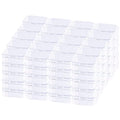 Mini Clear Plastic Storage Containers, 2.56x1.77x0.79 inch | 100 Pack, Rectangular, Hinged Lid, For Beads and Small Craft Items - size: 2.56 x 1.77 x 0.79 inch