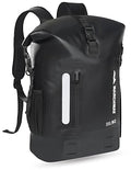 MARCHWAY Roll Top Waterproof Backpack, Floating Dry Bag 20L/30L/45L with Ergonomic Rectangular Base, Cushioned Back, Hip Strap for Hiking Camping Kayaking Travel (Black, 45L) - color: Black, size: 45L