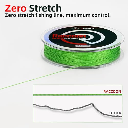 RUNCL Upgraded Braided Fishing Line, Colorfast Fishing Line Braid for Bass, Trout, Crappie, Ultra Strong Braid for Saltwater Freshwater, Abrasion Resistant, Zero Stretch, 6-80lb, 150/300/500/1000Yds - color: Orange, size: 25lb-150Yd