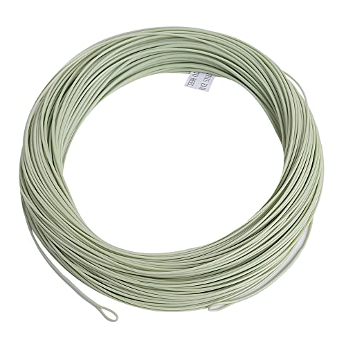 Kylebooker Weight Forward Floating Trout Fly Fishing Line WF3F-WF8 - color: Moss Green, size: WF5F-100FT