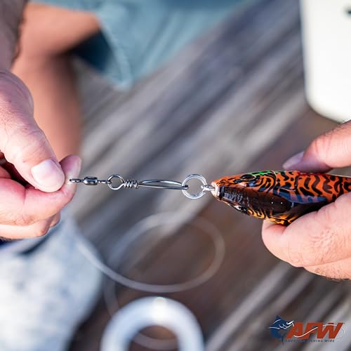 American Fishing Wire Mighty Mini Stainless Steel Split Rings, 3 Times Stronger Than Brass, Superior Holding Power for Fisherman and Outdoorsman - 100pcs in Bright Stainless Steel and Gunmetal Black - size: 3 pc, #8, 230 lb test, style: Stainless Steel