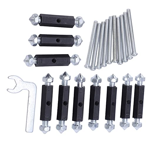 118 Type Electrical Box Repair Kit, Insulation Support Rod Cassette Repairer with Wrench, Quick Installation for Light Switch Socket, Prevent Loosening High Hardness