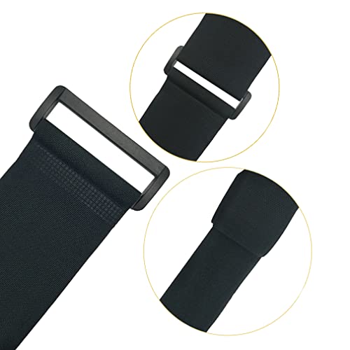YiwerDer 6Pcs 40" x 2" Nylon Heavy Duty Reusable Hook and Loop Cinch Straps, Adjustable Fastening Securing Cable Straps, Black - style: 40" x 2Inch