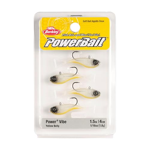 Berkley PowerBait Power Vibe - color: Yellow Belly, size: 1 1/2 in - 1/16 oz