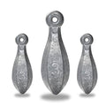 BLUEWING Bank Sinker 1LB/2LB/3LB/5LB/6LB Box Fishing Weights Saltwater Bullet Lead 1oz,2oz,3oz,5oz,8oz,10oz,12oz,16oz,32oz - style: #07 3oz, 16 Pack