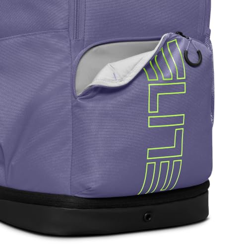 Nike Unisex Varsity Elite Backpack (32L) Dusty Amethyst/Black/Volt One Size - color: Dusty Amethyst/Black/Volt, size: One Size