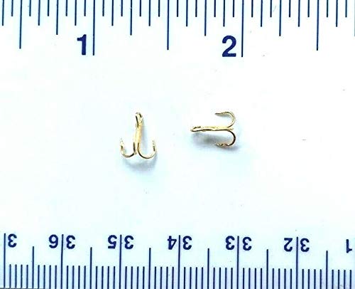 50 Gerry's Tackle 3X Strong Gold Treble Hooks Size 18