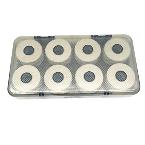 16pcs Fishing Line Spool Case Holder Fly Fishing and Rigging Foam Spools Sponge Organizer Storage Accessories for Fishing Snell Leader Rig