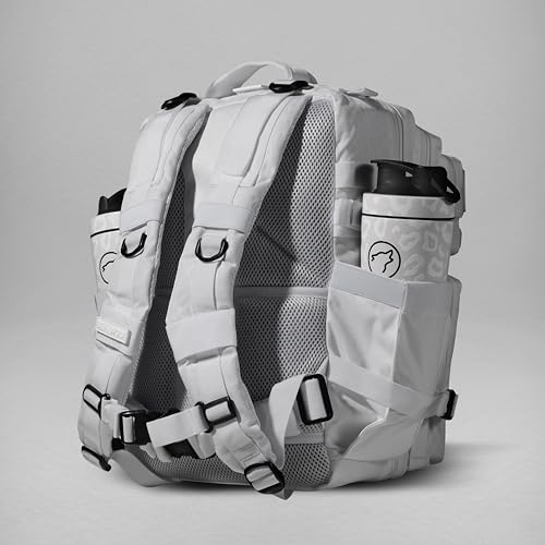 WOLFpak 35L Athletic Gym Backpack (Snow Leopard) Durable 1000D Waterproof Oxford Material with MOLLE Webbing, Laptop Pocket & Dual Cup Holders, Durable Fitness/Travel/Military Daypack