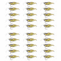 Shrimp Fishing Lures with Hooks – 4cm Pre-Rigged Jigs Artificial Prawn Fishing Bait for Bass Trout Salmon, Saltwater Freshwater Fishing Tackle Set