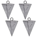 Pyramid Sinkers Fishing Weights Saltwater Pyramid Weights for Surf Fishing Gear Tackle 1oz 2oz 3oz 4oz 5oz 6oz 8oz - style: 2 Ounce, 4 Pack