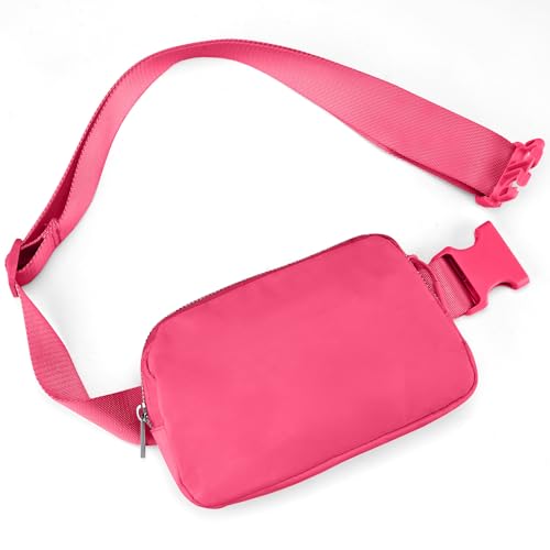JSJ Mini Fanny Pack for Women & Men,Valentines Day Gifts for Girls Teens Kids Daughter Sister Her,Trendy Stuff Crossbody Bags Cute Everywhere Belt Bags.(Pink Glow) - color: Pink Glow
