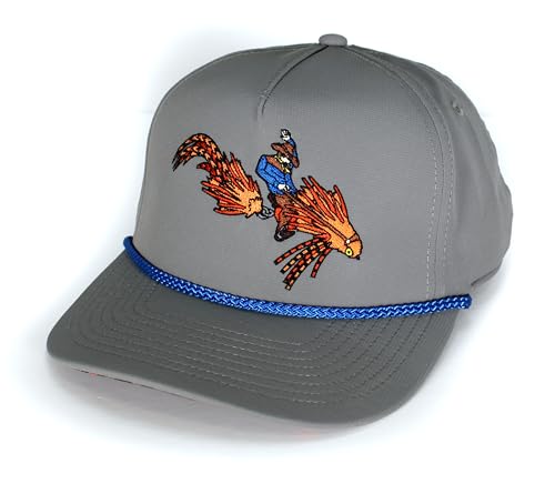 Paramount Outdoors Fly Fishing Hat Series Comfort Snap Snapback Cap for Men - color: Steamer Rodeo