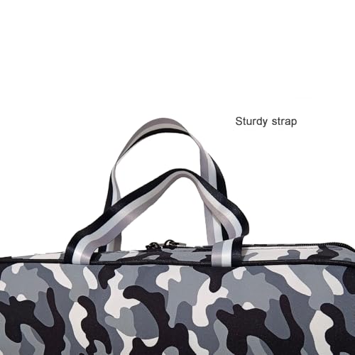 Portable Fishing Rod Bag Collapsible Fishing Bag Large Capacity Outdoor Nylon Carrying Case - size: 40CM Lenght-Black