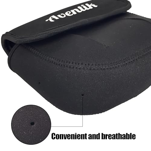 Aventik Fishing Spinning Reel Cover Pouch, Fishing Reel Protective Case, Compatible with 3000-7000 Series Spinning Reels Storage, 3 Sizes Choices (3 PACK, S(UP to 3000)) - style: 3pack-s(up to 3000)