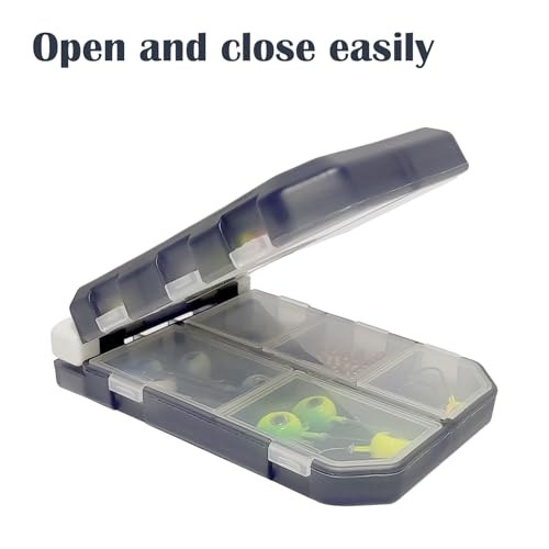 2PC-Aventik Fishing Tackle Box Utility Boxes Plastic Case Storage Organizer Box Fishing Tackle Storage (HOOK BOX-0702B) - style: HOOK BOX-0702B