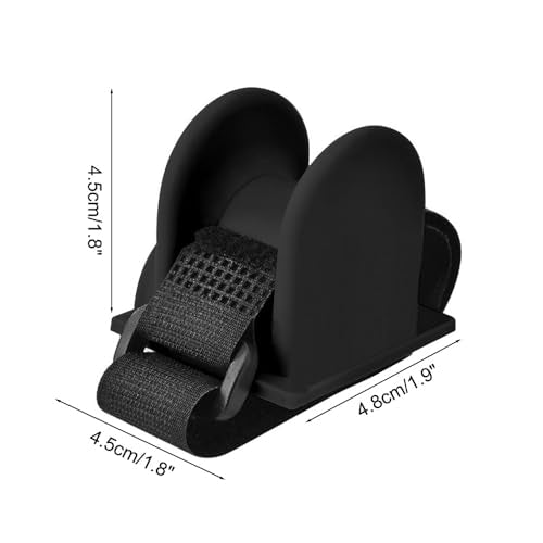 MiOYOOW 4PCS Fishing Rod Holders for Railings, Portable Fishing Pole Holders for Bridge Railings Ship Railings Seaside Guardrails - color: Flat black