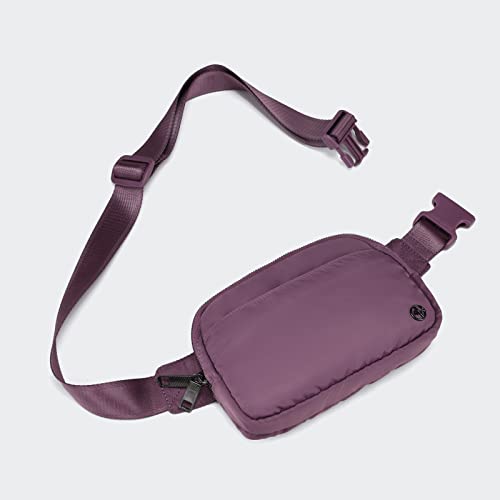 Pander Everywhere Belt Bag for Women, 5 Zipper Pockets Nylon Crossbody Fanny Pack Purse (Purple Lavender) - color: Purple Lavender