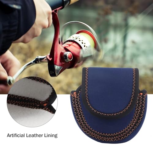 Spinning Fishing Reel Cover,Neoprene Fly Fishing Reel Protective Case Pouch Cover Spinning Reel Storage Case Pouch Accessories Anti Collision Fly Reel Storage Bag