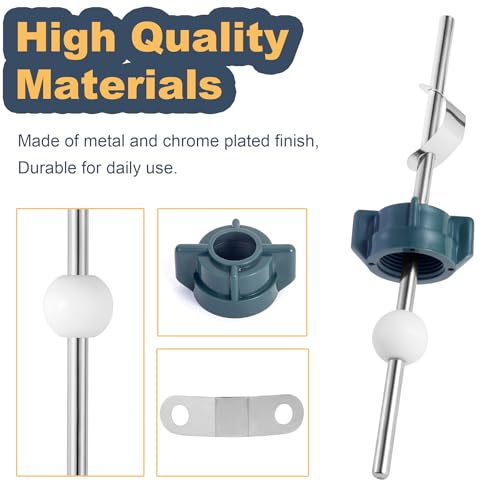 Lavatory Pop Up Center Piece Assembly,Pivot Rod Bathroom Sink Repair Kit,Sink Ball Replacement Parts Compatible with Price Pfister Pop Up Stopper and Other Popular Brands, Replacement for PS2673（1PC） - style: 1PC