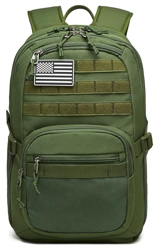 Wotony Military Tactical Backpack for Men Army 3 Days Assault Pack Bag with Molle System for Outdoor Adventures (Military green-N, 40L) - color: Military Green-n, size: 40L