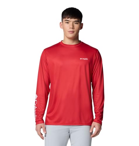 Columbia Men's Terminal Tackle PFG Statetriot Long Sleeve - color: Red Spark/Clean Line Pride Fl Dorado, size: X-Large