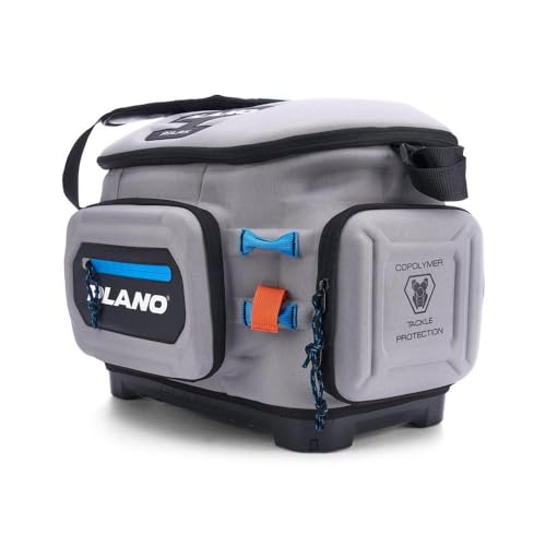 Plano Atlas 3700 Tackle Bag, Premium EVA-Constructed Fishing Tackle Bag, Molded Waterproof Base, Water-Resistant Cell Phone Pocket, Magnetic Tool and Hook Holder - style: Tackle Bag