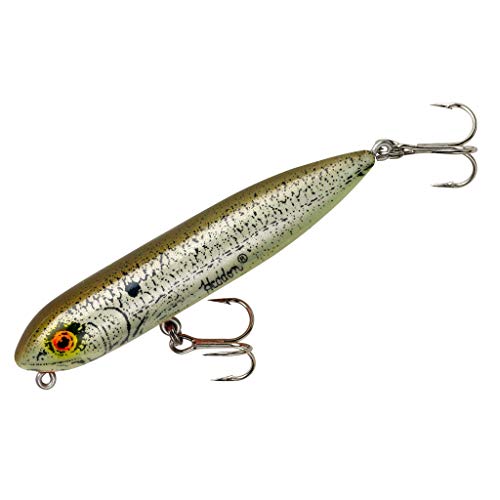 Heddon Zara Spook Topwater Fishing Lure - Legendary Walk-The-Dog Lure - color: G-Finish Shad, style: Zara Puppy (1/4 Oz)