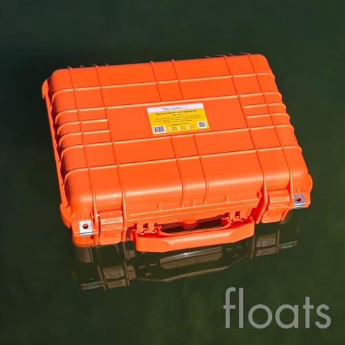 Sirius Signal MK-1001 Boating Safety Hard Case Kit - USCG Approved | Emergency SOS Kit, Includes Electronic Boat Flare Replacement, Complete Visual, Audible, and First Aid System - size: Hard Case