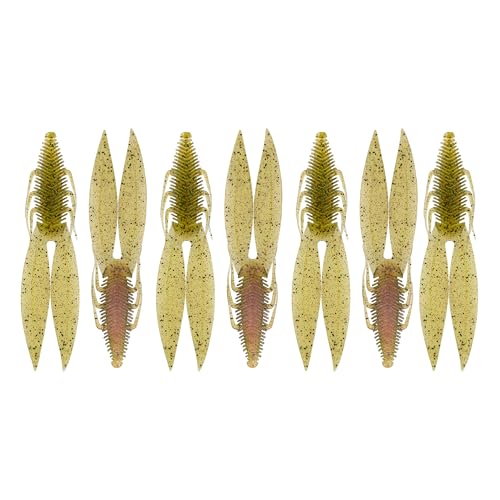 6th Sense – Bodega – Soft Plastic Creature Bait – Bass Fishing – Twin Ridge Tail Action – Multiple Sizes – Made in the USA - color: Watermelon Red Pro, size: 3.5in (7/pk)