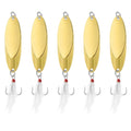PATIKIL Fishing Spoons, Fishing Lures Casting Spoon Treble Hooks Jigs Hard Metal Spinner Baits for Freshwater Saltwater - style: 4/5oz