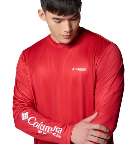 Columbia Men's Terminal Tackle PFG Statetriot Long Sleeve - color: Red Spark/Clean Line Pride Fl Dorado, size: X-Large