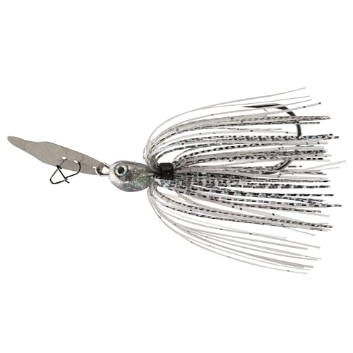 Strike King Thunder Cricket Fishing Lure, Vibrating Swim Jig, Silver Blade, 4/0 Jungle-Style Flipping Hook - color: 288 - Mouse, size: 3/8 oz