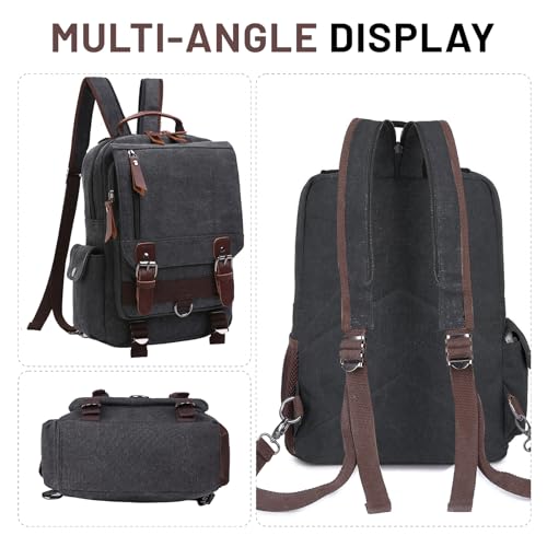 mygreen Canvas Cross Body Messenger Bag Shoulder Sling Backpack Travel Rucksack - color: Grey With Shoulder Zipper, size: Large