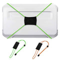 Thickened Fishing Finder Cover Straps, Adjustable Fish Finder Bungee for Securing Graph Cover for Travel - color: Green,Orange