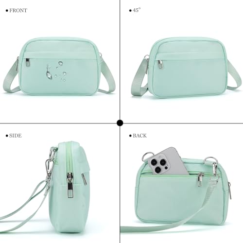 MAXTOP Small Crossbody Bags for Women Belt Bag Fanny Pack with Adjustable Strap - color: Mint Green, style: Small Crossbody Bag