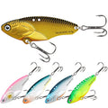 TRUSCEND Swim or Jig Fishing Spinner Baits for Freshwater and Saltwater, Rooster Tail Fishing Lures for Trout Bass Walleye Crappie Salmon Pike, Blade Bait with Copper Blade - color: E2-2"-3/8oz