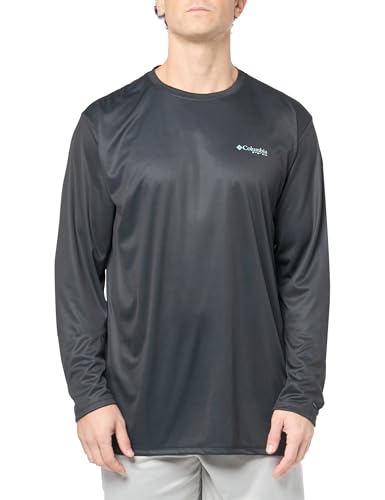 Columbia Men's Terminal Tackle PFG Line Time Long Sleeve - color: Black/Line Time Fade Tuna, size: X-Large