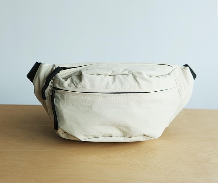 Large Capacity Nylon Women Sling Bags Girl Fanny Pack Light Weight Crossbody Bag Men Shoulder Bag Unisex Classic Waist Packs Purse Hiking Roomy Chest Bag, Easy Carry Any Phone,Wallet - color: Kakhi