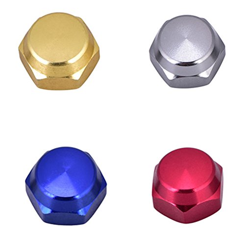 Fishing Reel Nut Covers, DIY Installation Secure Handle Locking Reel Handle Plate Covers Gold Left Hand for Anglers DIY Enthusiasts Freshwater Saltwater Fishing