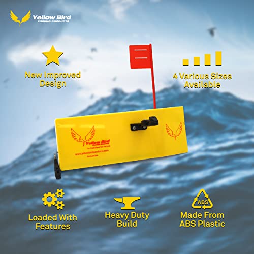Yellow Bird Planer Board for Fishing - Available in 4 Sizes - style: 10 Inch - (1) Right